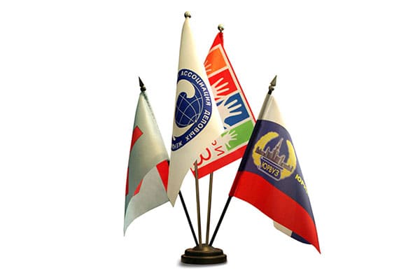 настольный флажок россии